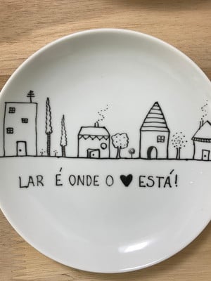 Prato decorativo lar