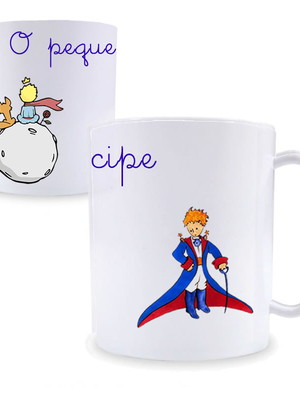Caneca personalizada o pequeno príncipe geek