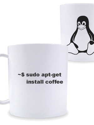 Caneca linux tux t.i programador suporte