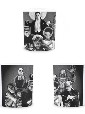 Caneca monstros drácula frankenstein