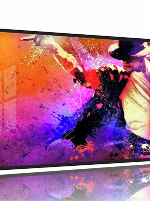 Quadro artístico decorativo michael jackson130x60 moldura p