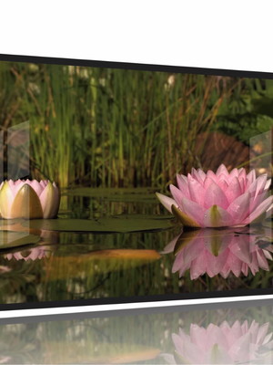 Quadro decorativo flores paisagens natureza 130x60 moldura p