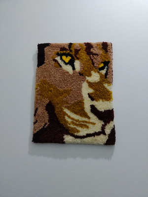 Painel leão (tufting)