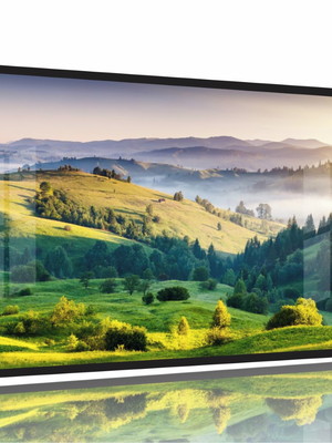 Quadro decorativo paisagem árvores natureza 130x60 moldura p