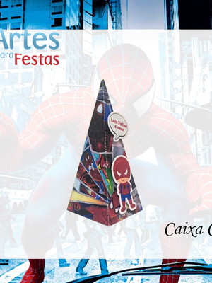 Caixa cone homem aranha
