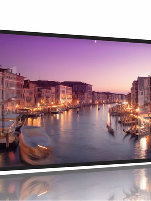 Quadro decorativo paisagem itália veneza - t130x60 moldura p