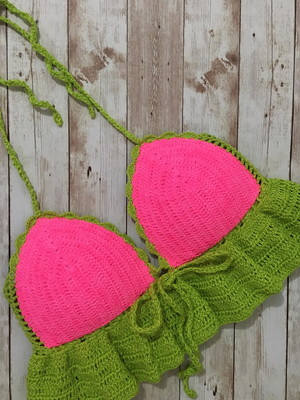 Cropped de crochê