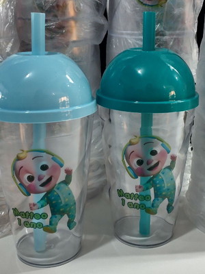 Copos twister com tampas bolha 500ml