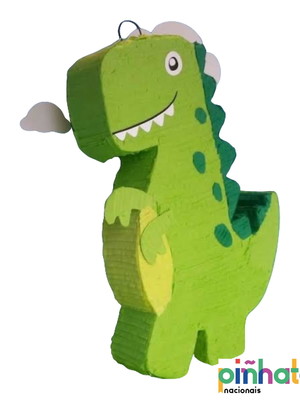 Pinhata dinossauro grande - com bastão e tapa olhos
