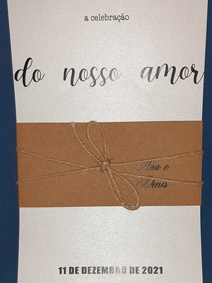 Convite de casamento do nosso amor
