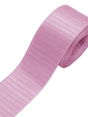 Fita cetim rosa listrada sinimibu 38mm - 5 metros