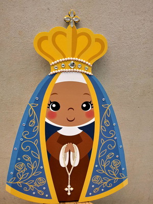 Quadro santinhos com led "nossa senhora aparecida"