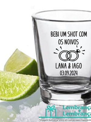 Lembrancinhas de casamento copinho shot dose personalizado