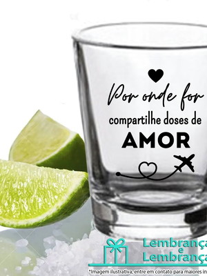 Brinde para casamento barato copo vidro dose personalizado