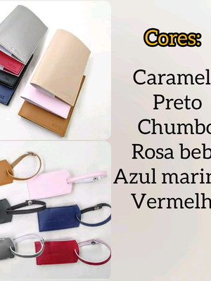 Capa porta passaporte e tag de mala personalizado