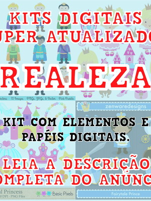 Kits digitais - realeza / príncipes e princesas
