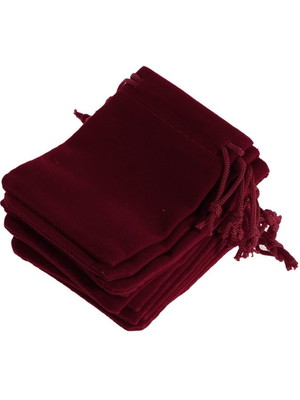 Saquinho de veludo vinho p/ bijuterias jóias 10 un 9 x 12 cm