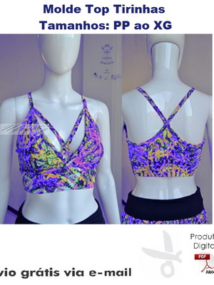 Molde modelagem top tirinhas #138