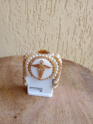 Carimbo strass personalizado tamanho pequeno
