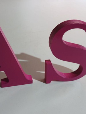Letras decorativas em mdf