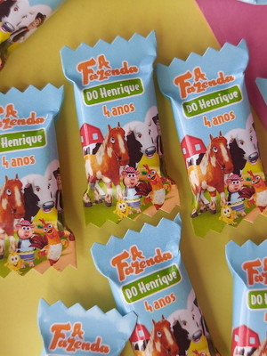 Balas personalizadas a fazenda do zenon