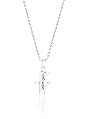 Colar personalizado menina com nome em prata 925