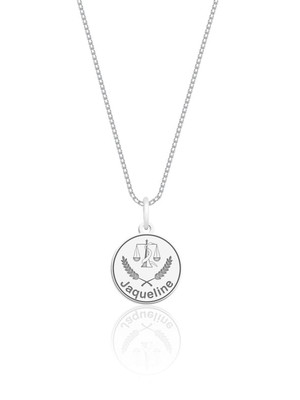 Colar personalizado profissão e nome em prata 925