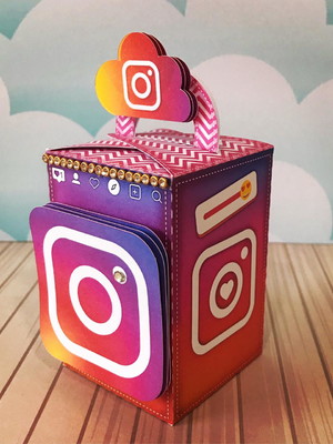 Caixa com alça instagram