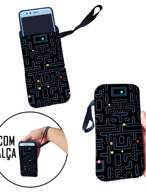 Case para celular labirinto game pacman
