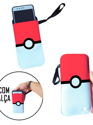 Case para celular pokemon pokebola