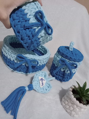 Kit higiene em crochê