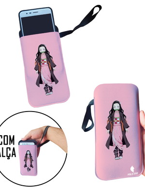 Case para celular nezuko demon slayer anime