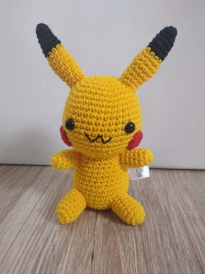 Amigurumi pokemon 4 personagens 14 cm