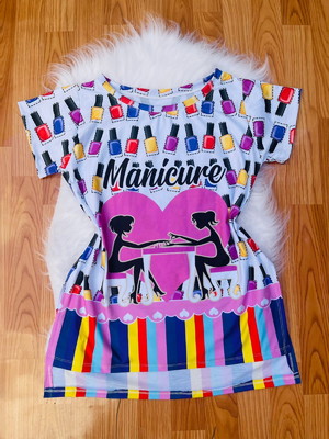 Vest legging, profissões, manicure
