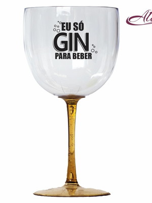 Kit 50 taças gin/vodka bicolor 580ml acrílica personalizadas