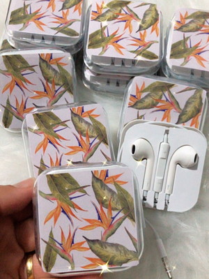 Fone de ouvido convite personalizado 15 anos