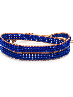 Pulseira tear 2 voltas miçangas