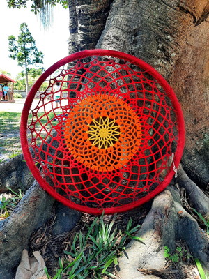 Mandala gigante fogueira