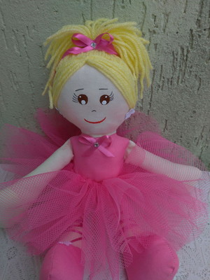 Boneca bailarina larissa 40 cm