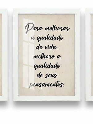 Quadro decorativo psicologia medicina com vidro e moldura