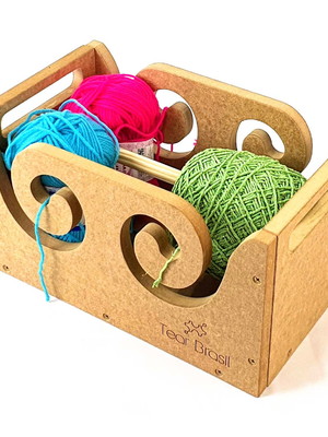Suporte barbante e lãs para croche e trico caracol