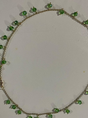 Chocker gargantilha cristais de vidro