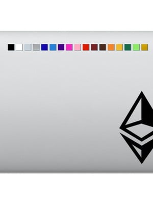 Adesivo de notebook criptomoeda ethereum