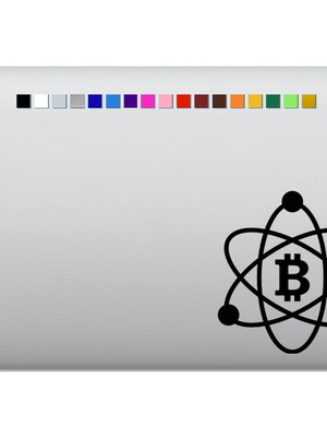 Adesivo de notebook criptomoeda bitcoin