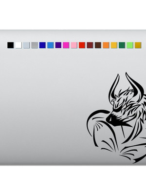 Adesivo de notebook minotauro tribal