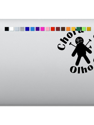 Adesivo de notebook chora olho gordo