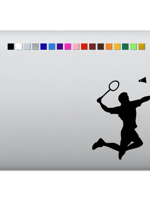 Adesivo de notebook badminton jogador