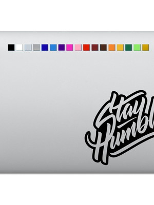 Adesivo de notebook seja humilde