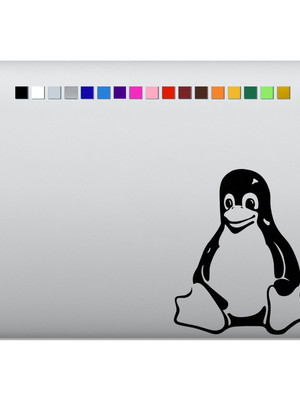 Adesivo de notebook pinguim tux linux