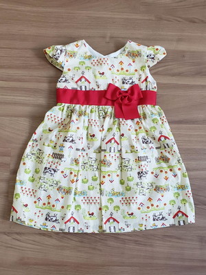 Vestido infantil fazendinha